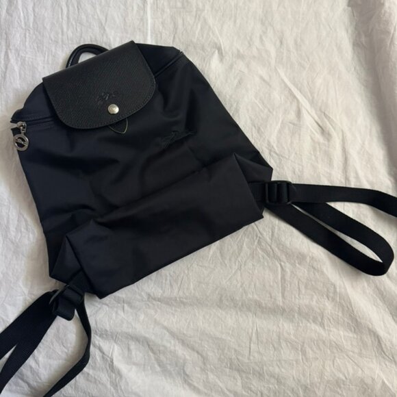 Longchamp Black Le Pliage Backpack - Picture 1 of 2